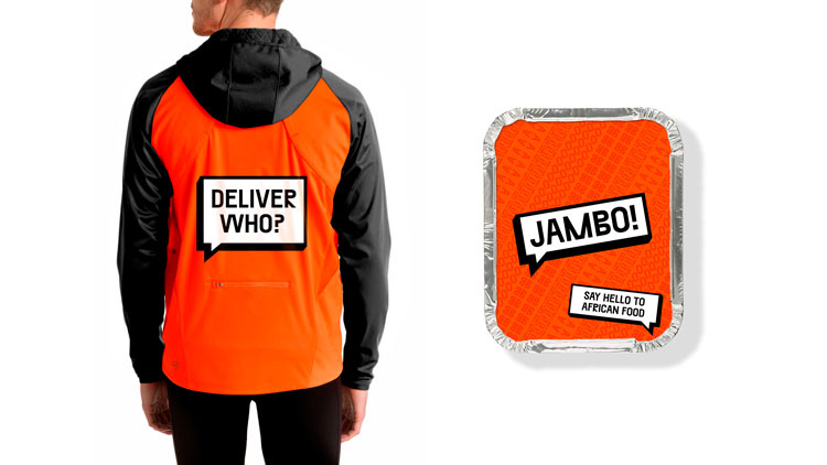 倫敦Jambo餐飲外賣初創企業“對話式”品牌形象塑造，logo設計