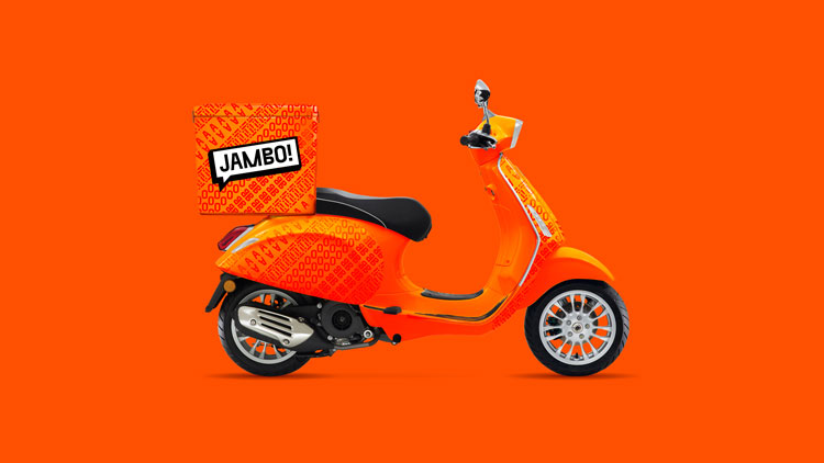 倫敦Jambo餐飲外賣初創企業“對話式”品牌形象塑造，logo設計